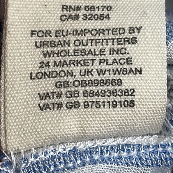 Free People The Rosemary Top Tie Waist Blouse Flutter Ruffle Blue Stripe Sz L - Picture 12 of 12